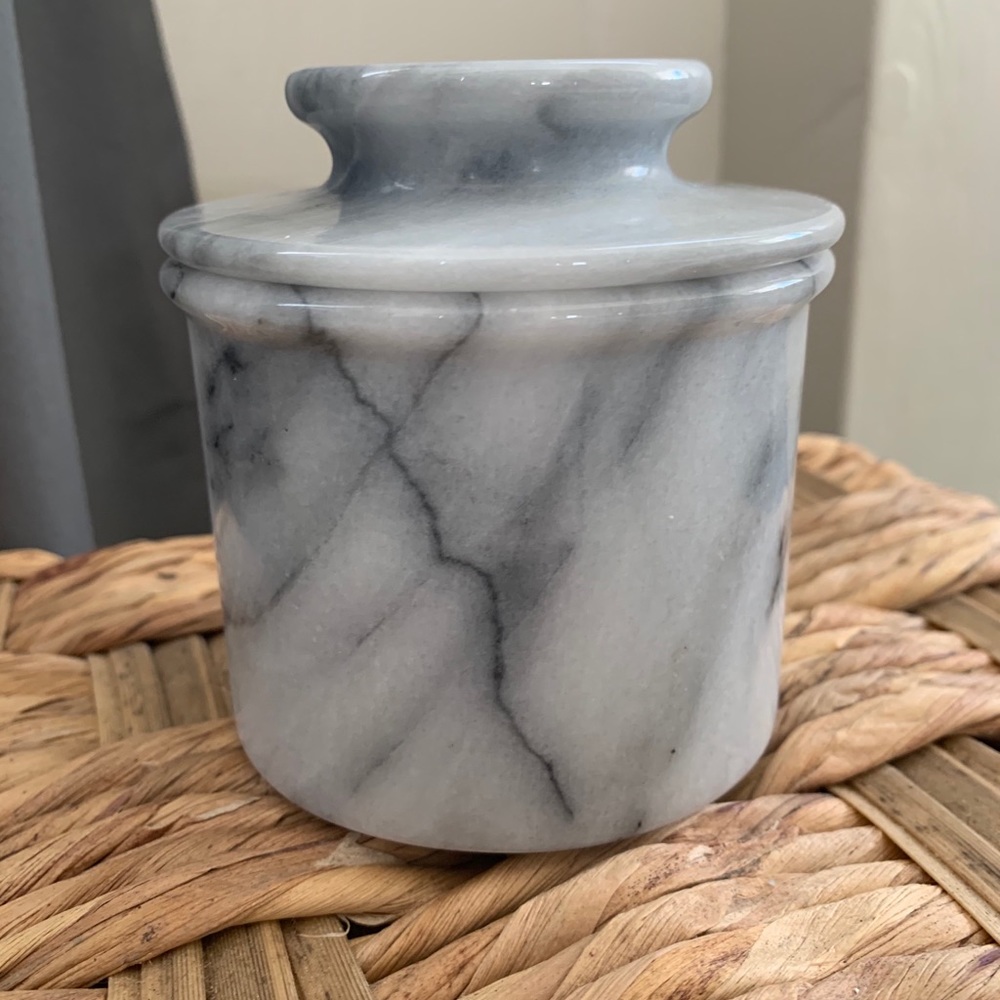 Marble butter bell - butter keeper